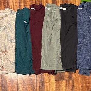 Abercrombie kids long sleeve tee lot of 6 size 9/10